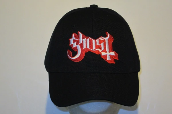 GHOST - Logo - Embroidered Baseball Cap. One Size Fits All. Velcro Back.Unisex